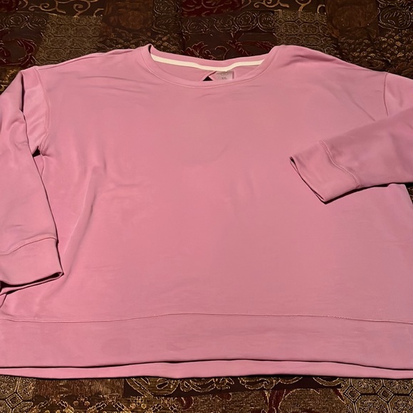 CALIA by Carrie Underwood Tops - Calia by Carrie Underwood Luxe Brushed Cotton Keyhole Back Sweatshirt